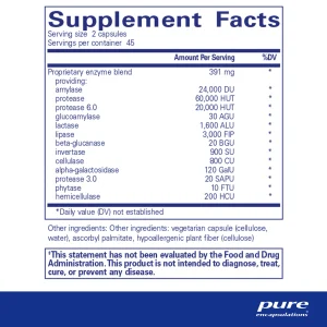Pure Encapsulations®Digestive Enzymes Ultra - Image 2
