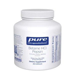 Pure encapsulations®Betaine HCl Pepsin 250 Capsules
