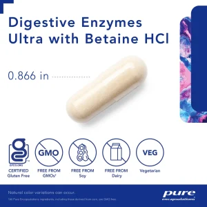 Pure encapsulations®Digestive Enzymes Ultra with Betaine HCl - Image 3
