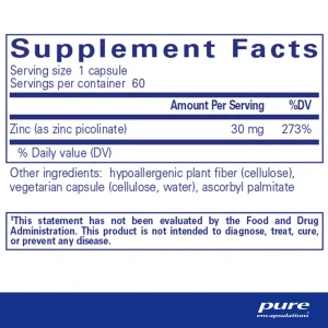Pure encapsulations®Zinc 30 - Image 2