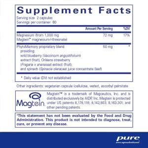 Pure encapsulations®CogniMag120 Capsules - Image 2