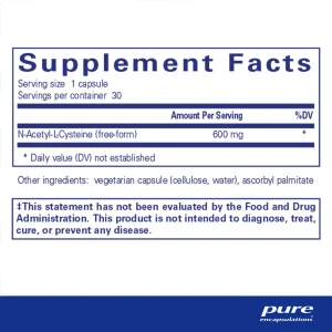 Pure encapsulations®NAC 600 mg - Image 2