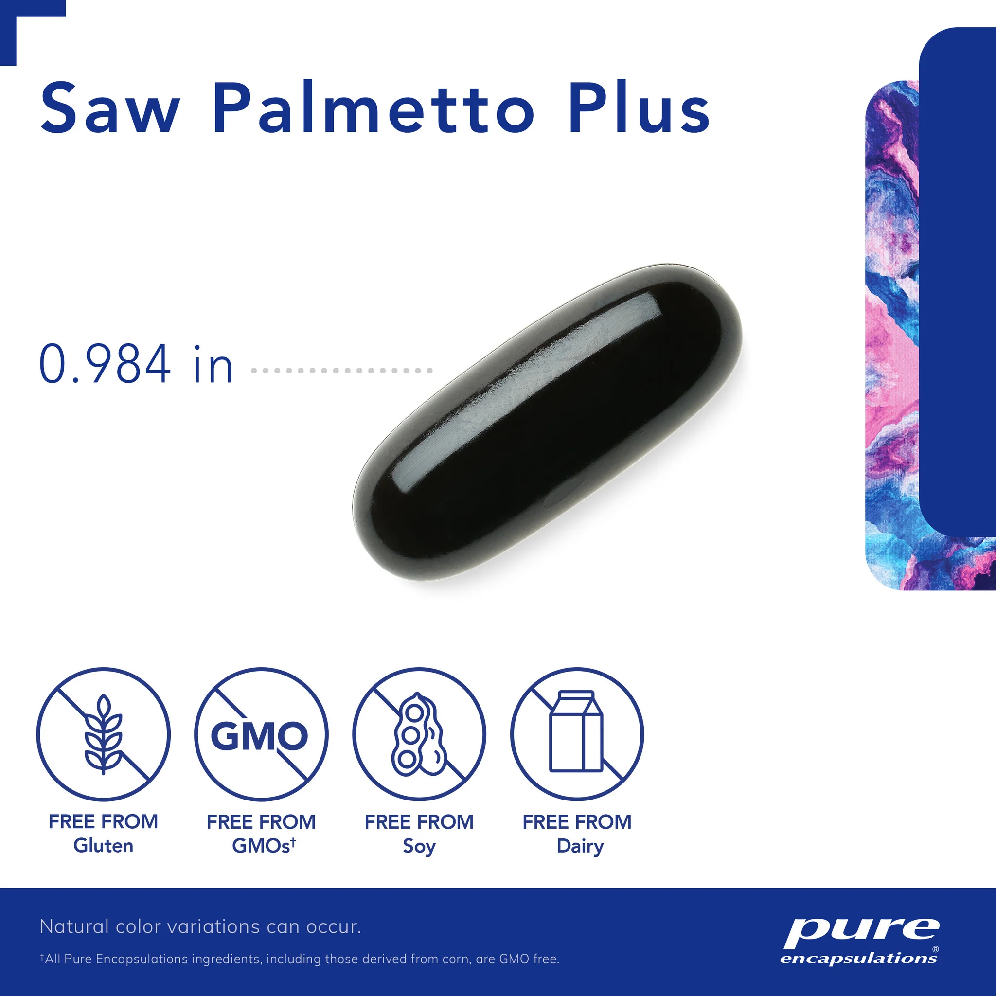 Pure encapsulations®Saw Palmetto Plus 60 Softgel Capsules - Image 3
