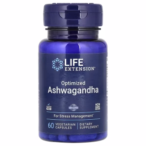 Life Extension, Optimised Ashwagandha, 60 Vegetarian Capsules (125 mg per Capsule)