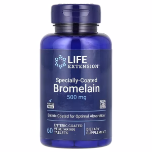 Life Extension, Specially-Coated Bromelain, 60 Enteric Coated Vegetarian Tablets