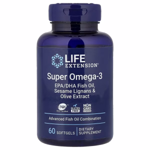 Life Extension, Super Omega-3, EPA/DHA Fish Oil, Sesame Lignans & Olive Extract, 60 Softgels