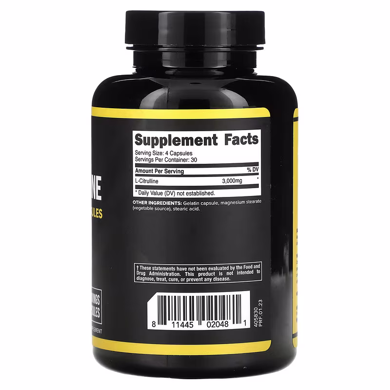 Primaforce, L-Citrulline, 120 Capsules (750 mg per Capsule) - Image 2