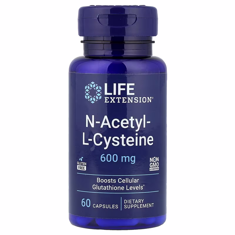 Life Extension, N-Acetyl-L-Cysteine, 600 mg, 60 Capsules