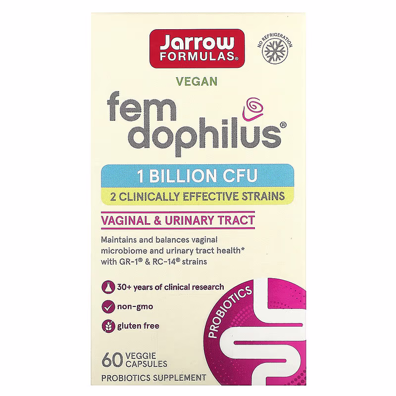 Jarrow Formulas, Vegan Fem Dophilus, 1 Billion CFU, 60 Veg Capsules