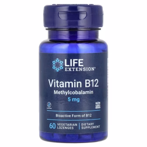 Life Extension, Vitamin B12 Methylcobalamin, 5 mg, 60 Vegetarian Pastilles