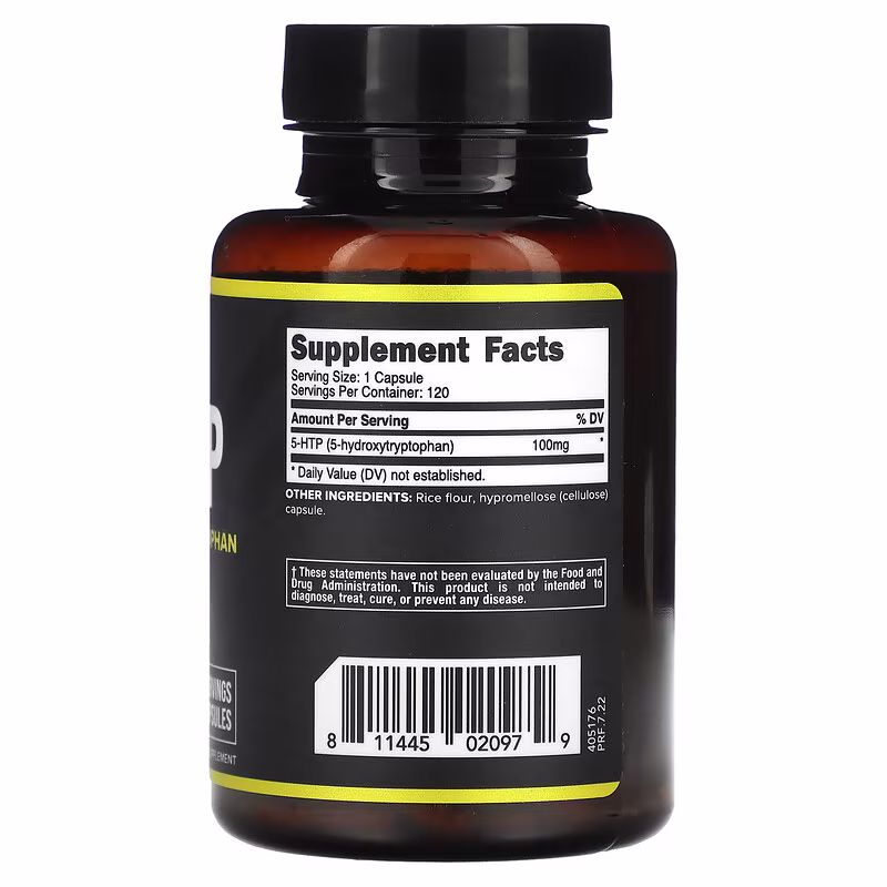 Primaforce, 5-HTP, 100 mg, 120 Capsules - Image 2