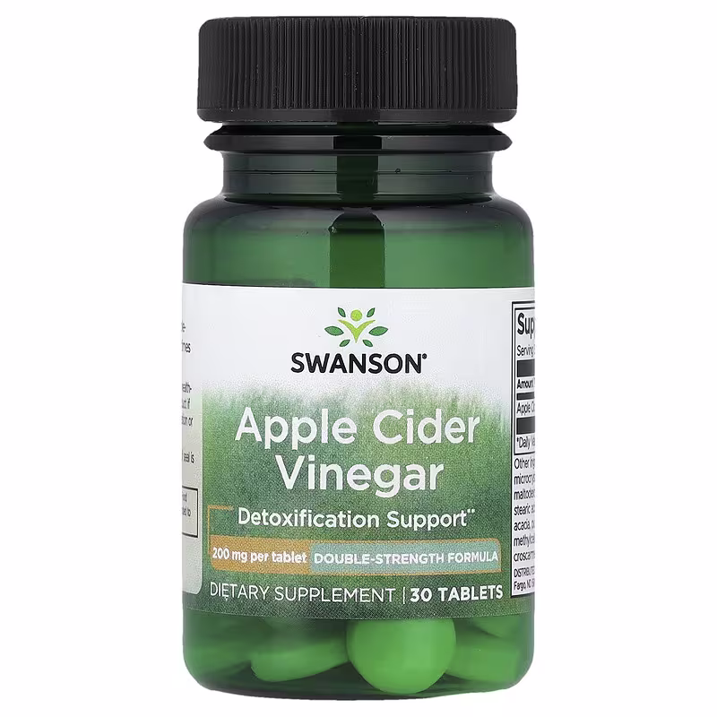 Swanson, Apple Cider Vinegar, 200 mg, 30 Tablets