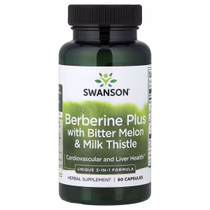 Swanson, Berberine Plus with Bitter Melon & Milk Thistle, 60 Capsules