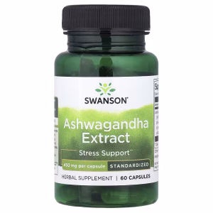 Swanson, Ashwagandha Extract, Standardised, 450 mg, 60 Capsules