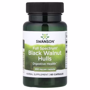 Swanson, Full Spectrum® Black Walnut Hulls, 500 mg, 60 Capsules