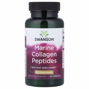 Swanson, Marine Collagen Peptides, 400 mg, 60 Capsules