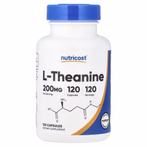 Nutricost, L-Theanine, 200 mg, 120 capsules