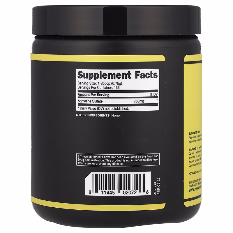 Primaforce, Agmatine, Unflavoured, 3.5 oz (100 g) - Image 2