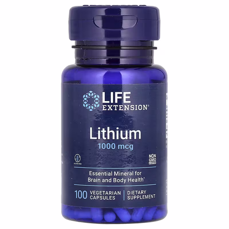 Life Extension, Lithium, 1,000 mcg, 100 vegetarian capsules