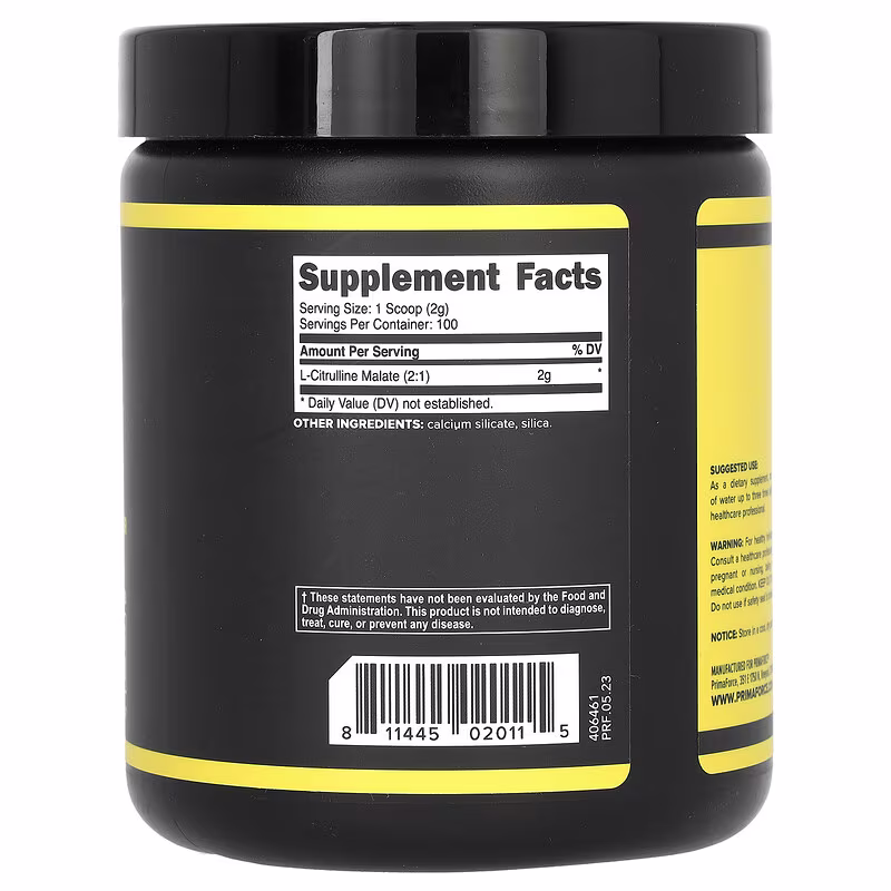 Primaforce, Citrulline Malate, Unflavoured, 7.3 oz (204 g) - Image 2