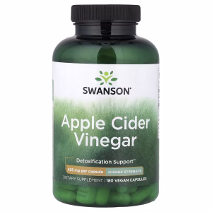 Swanson, Apple Cider Vinegar, Higher Strength, 625 mg, 180 Capsules