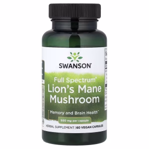 Swanson, Full Spectrum® Lion's Mane Mushroom, 500 mg, 60 Capsules