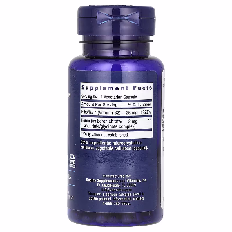 Life Extension, Boron, 3 mg, 100 Vegetarian Capsules - Image 2