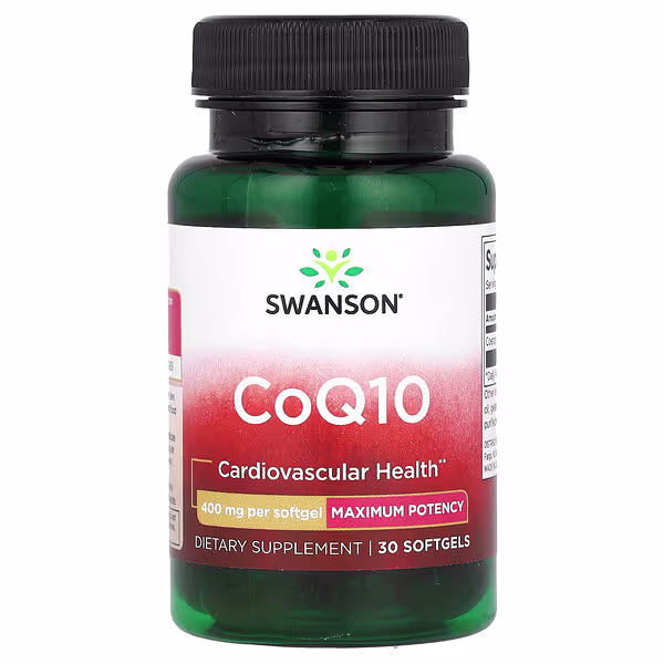 Swanson, CoQ10, Maximum Potency, 400 mg, 30 Softgels