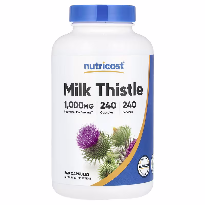 Nutricost, Milk Thistle, 1,000 mg, 240 capsules
