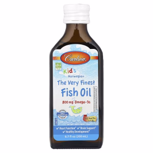 Carlson, Kids', Norwegian, The Very Finest Fish Oil, Just Peachy, 800 mg, 6.7 fl oz (200 ml)