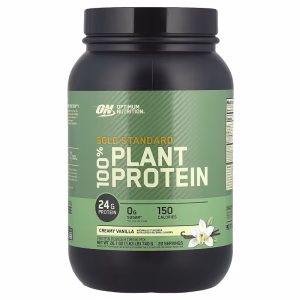 Optimum Nutrition, Gold Standard® 100% Plant Protein, Creamy Vanilla, 1.63 lbs (740 g)