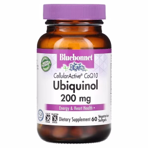 Bluebonnet Nutrition, Ubiquinol, CellularActive CoQ10, 200 mg, 60 Vegetarian Softgels