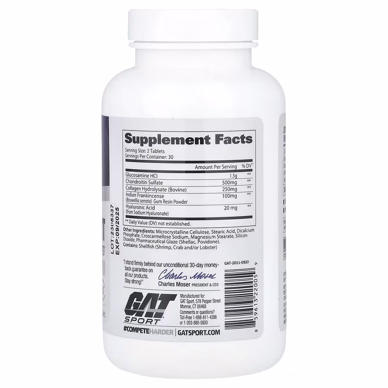 GAT, Joint Support, Essentials, 60 Tablets - Image 2