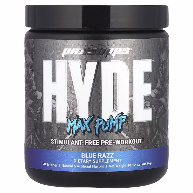 ProSupps, Hyde®, Max Pump, Pre-Workout, Blue Razz, 10.12 oz (286.9 g)