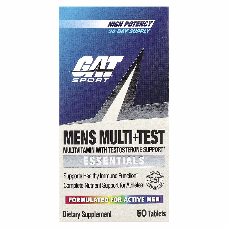 GAT, Men's Multi + Test, High Potency, 60 Tablets