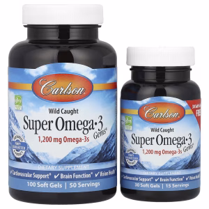 Carlson, Wild Caught Super Omega-3 Gems®, 50 + 15 Soft Gels