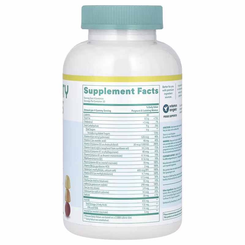SmartyPants, Prenatal Multi & Omegas, Lemon, Orange and Strawberry Banana, 120 Gummies - Image 2