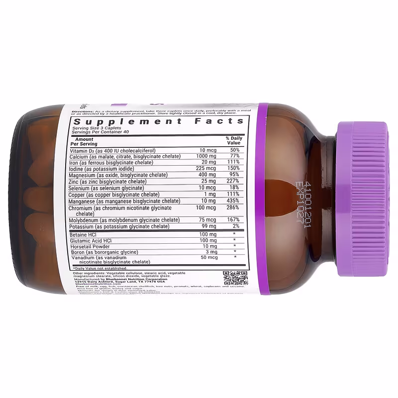Bluebonnet Nutrition, Chelated Multiminerals, 120 Caplets - Image 2