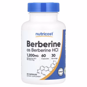 Nutricost, Berberine, 60 capsules (600 mg per capsule)