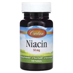 Carlson, Niacin, 50 mg, 100 Tablets