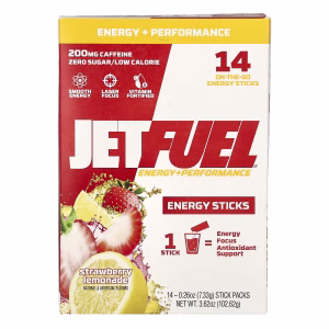 GAT, JetFuel®, Energy + Performance, Energy Sticks, Strawberry Lemonade, 14 Stick Packs, 0.26 oz (7.33 g) Each