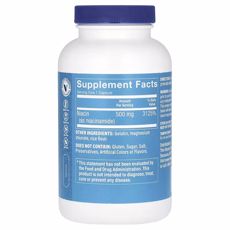 The Vitamin Shoppe, Niacinamide, 500 mg, 300 Capsules - Image 2