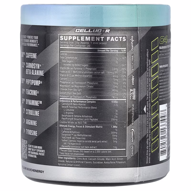 C4 / Cellucor, C4 Ultimate, Pre-Workout, Frozen Bombsicle, 14.1 oz (400 g) - Image 2