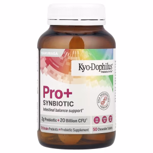 Kyolic, Kyo-Dophilus® Pro+ Synbiotic, Berry Smoothie, 50 Chewable Tablets