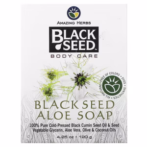 Amazing Herbs, Black Seed, Body Care, Aloe Soap, 4.25 oz (120 g)