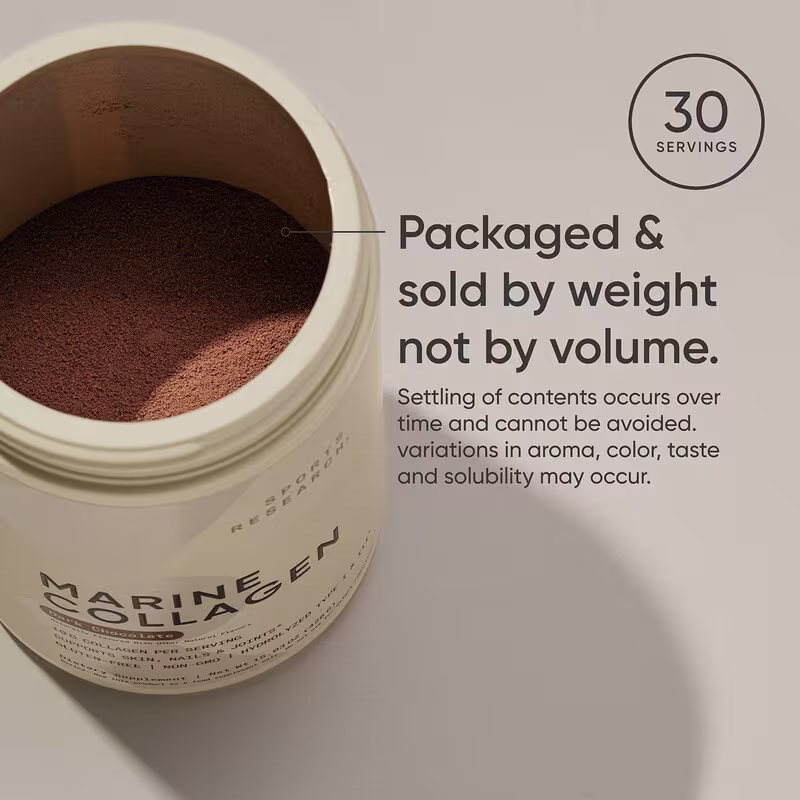 Sports Research, Marine Collagen, Dark Chocolate, 15.03 oz (426 g) - Image 5