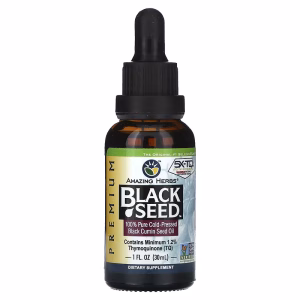 Amazing Herbs, Black Seed™, 100% Pure Cold-Pressed Black Cumin Seed Oil, 1 fl oz (30 ml)