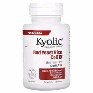 Kyolic, Aged Garlic Extract™, Red Yeast Rice Plus CoQ10, Formula 114, 75 Capsules
