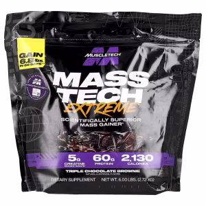MuscleTech, Mass-Tech™ Extreme 2000, Triple Chocolate Brownie, 6 lbs (2.72 kg)