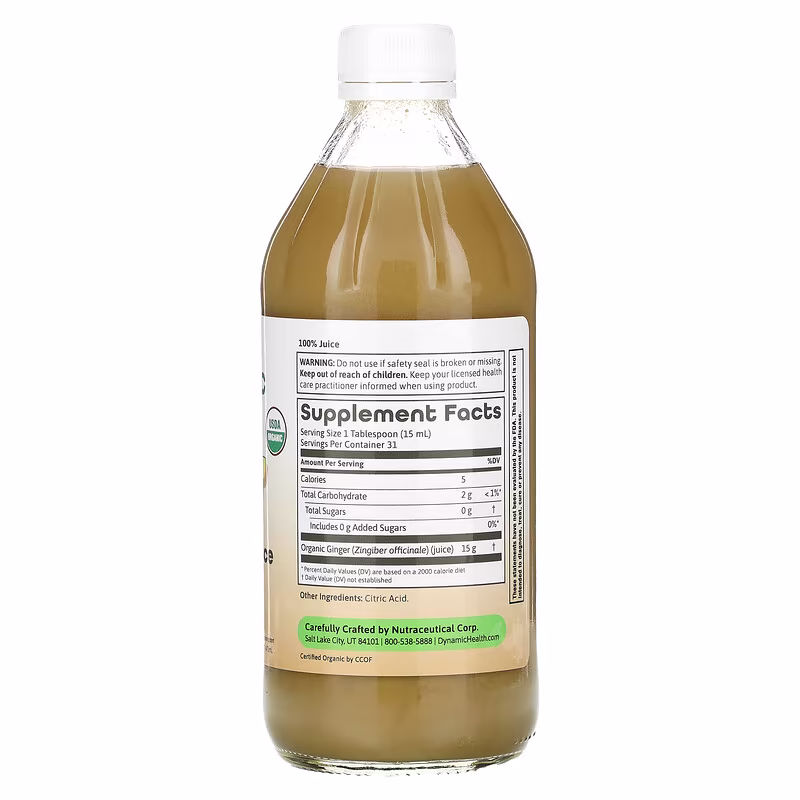Dynamic Health, Ginger Juice, 16 fl oz (473 ml) - Image 2